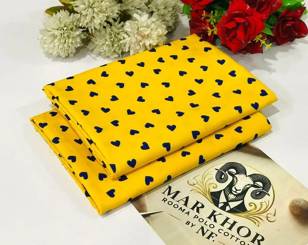 2 Pcs Women's Unstitched Printed Suit