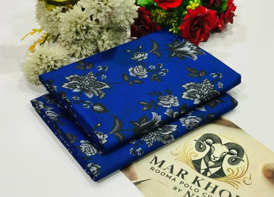 2 Pcs Women's Unstitched Printed Suit