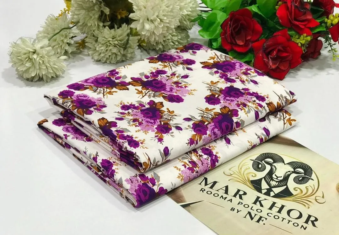 2 Pcs Women's Unstitched Printed Suit