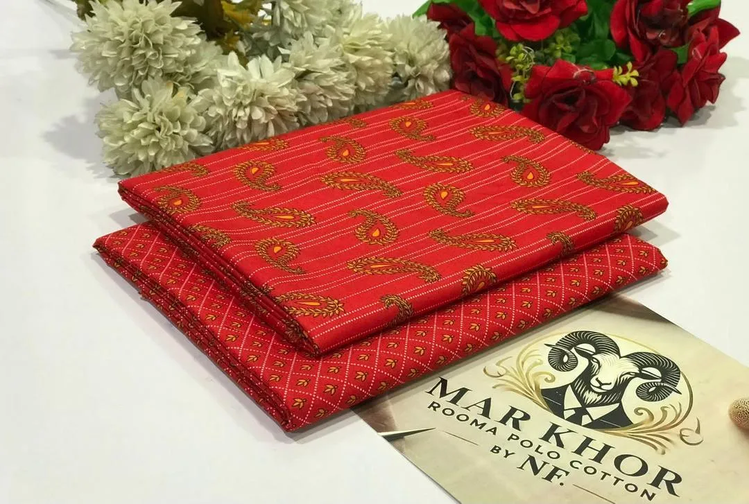 2 Pcs Women's Unstitched Printed Suit