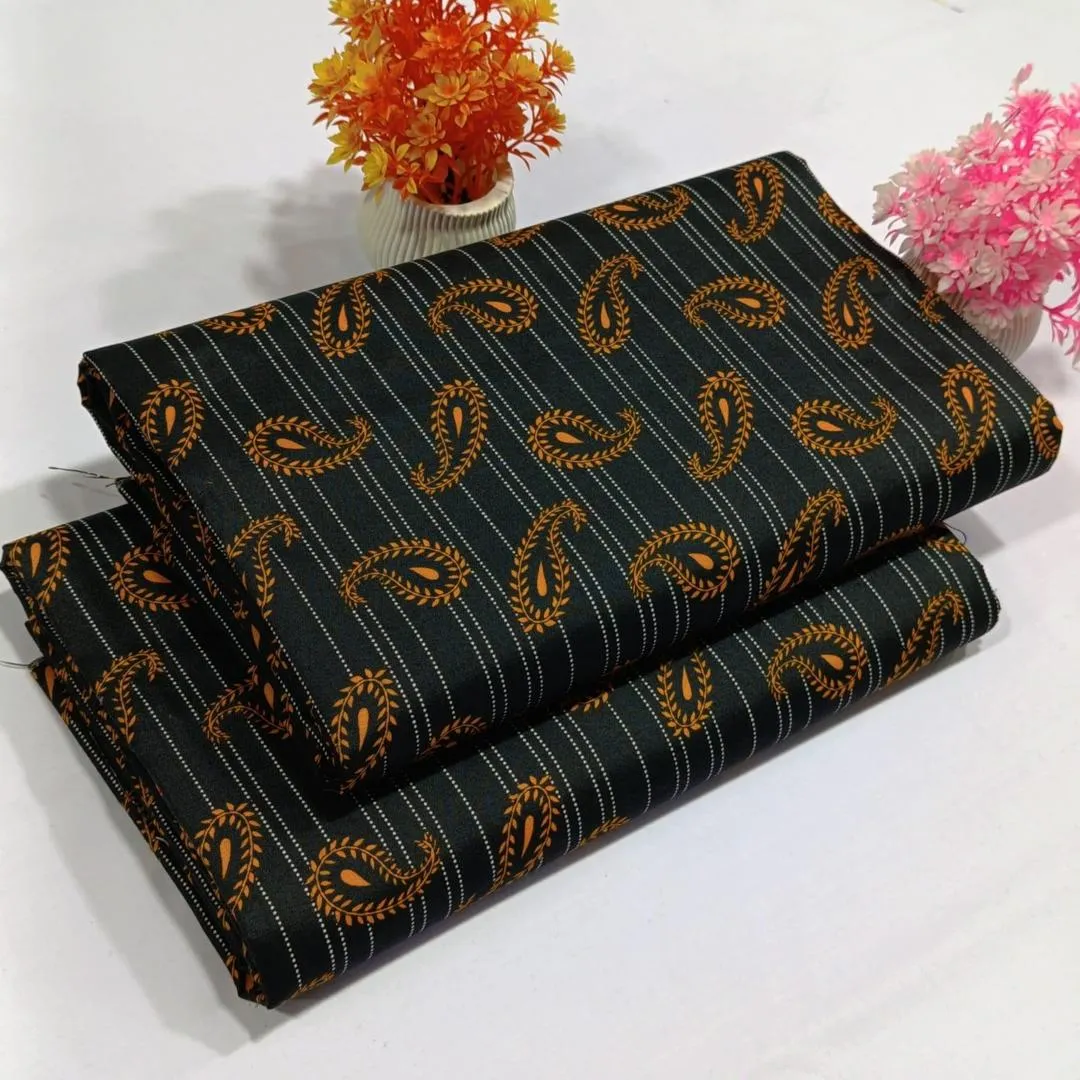 2 Pcs Women's Unstitched Printed Suit