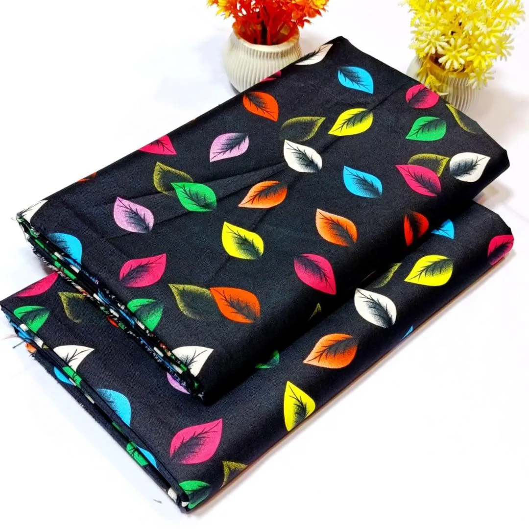 2 Pcs Women's Unstitched Printed Suit