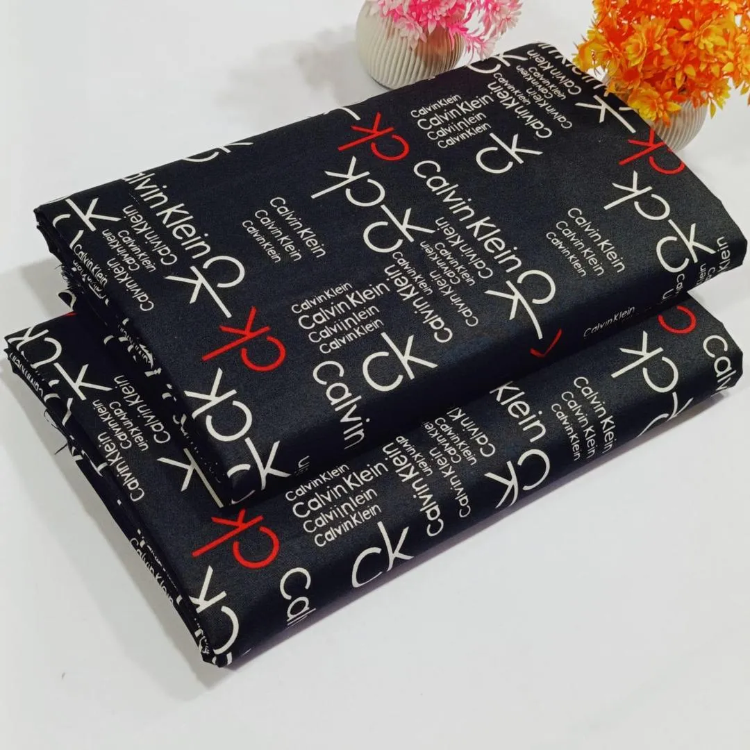 2 Pcs Women's Unstitched Printed Suit