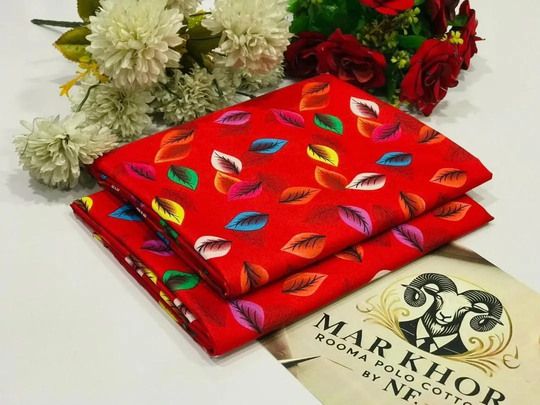 2 Pcs Women's Unstitched Printed Suit