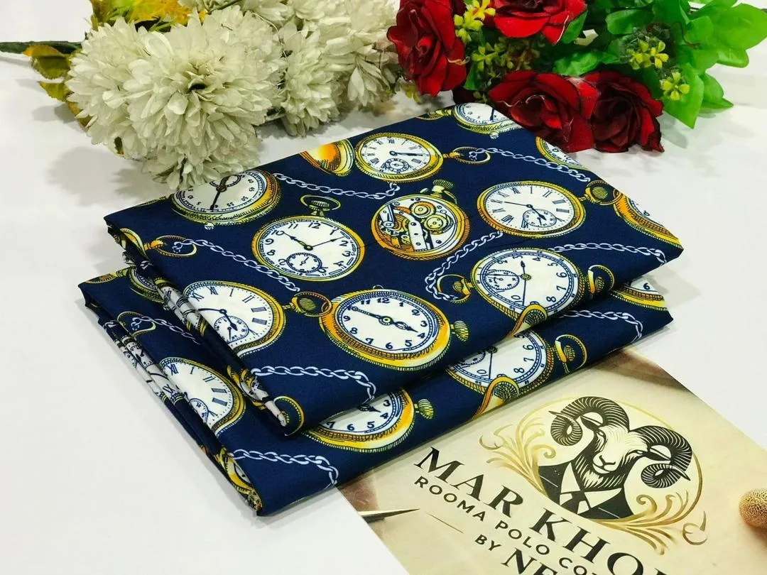 2 Pcs Women's Unstitched Printed Suit