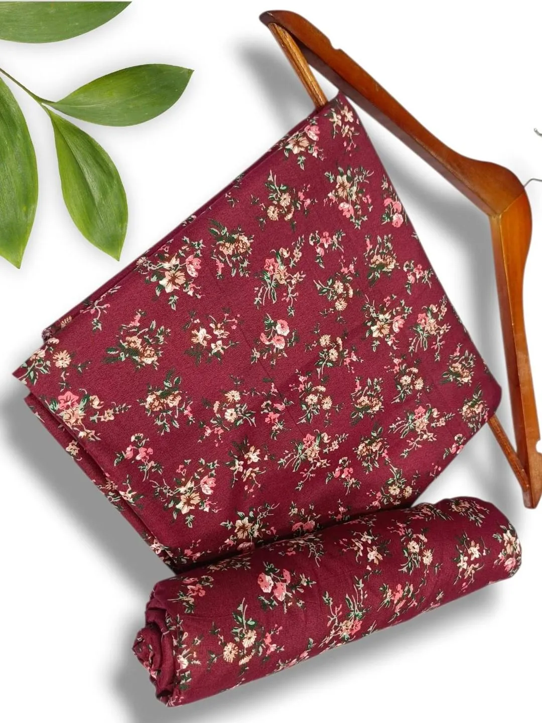 2 Pcs Women's Unstitched Printed Suit