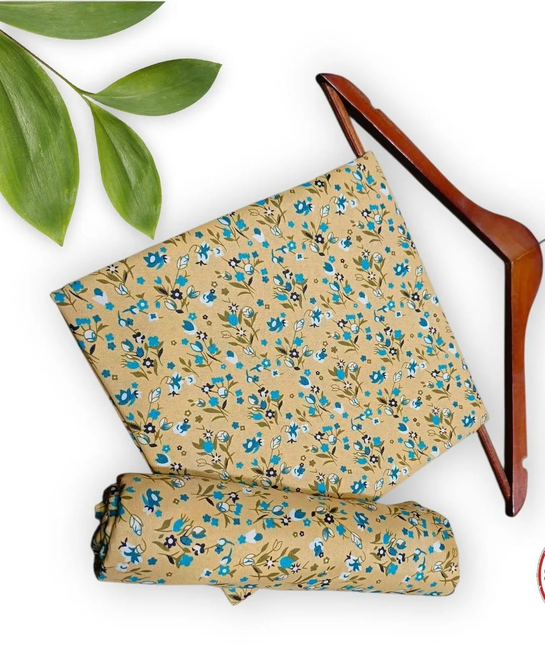 2 Pcs Women's Unstitched Printed Suit