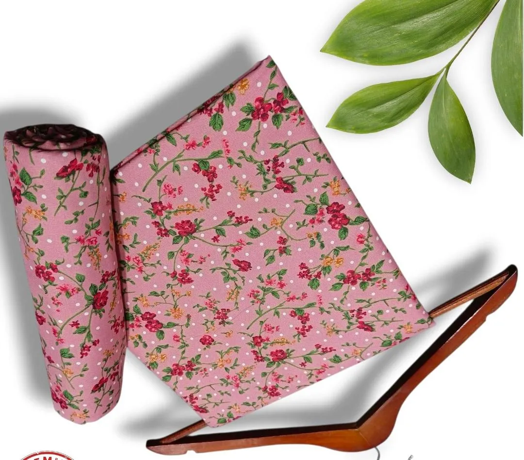 2 Pcs Women's Unstitched Printed Suit