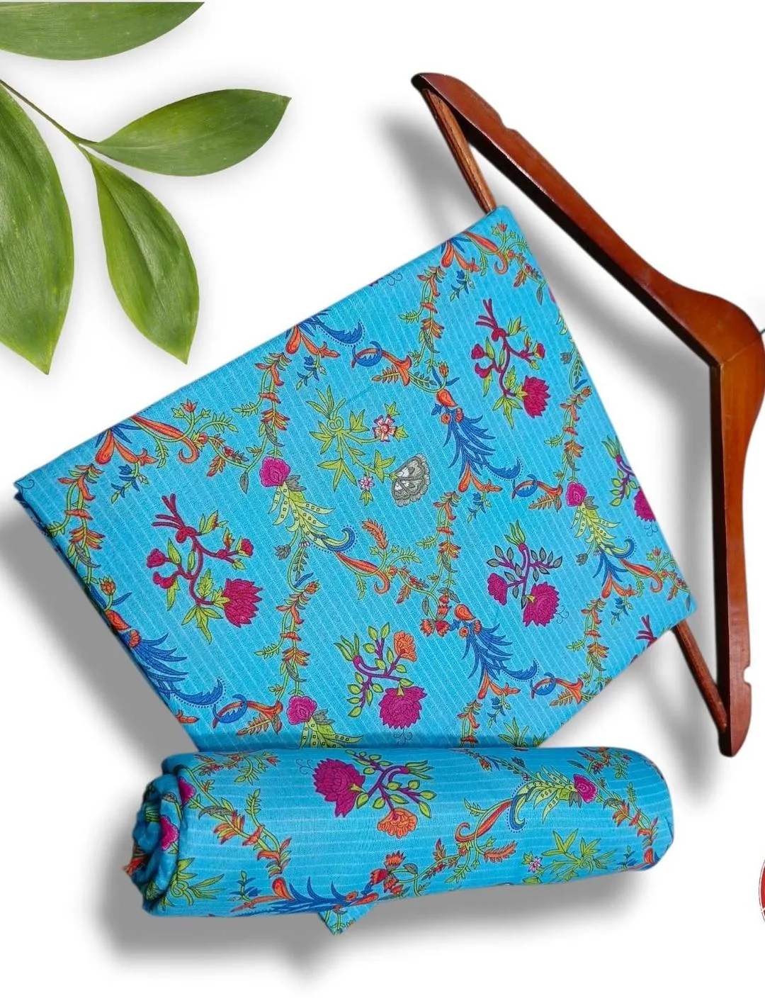 2 Pcs Women's Unstitched Printed Suit