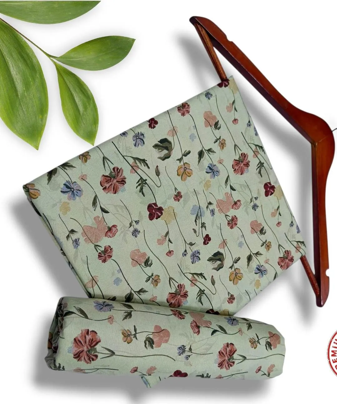 2 Pcs Women's Unstitched Printed Suit