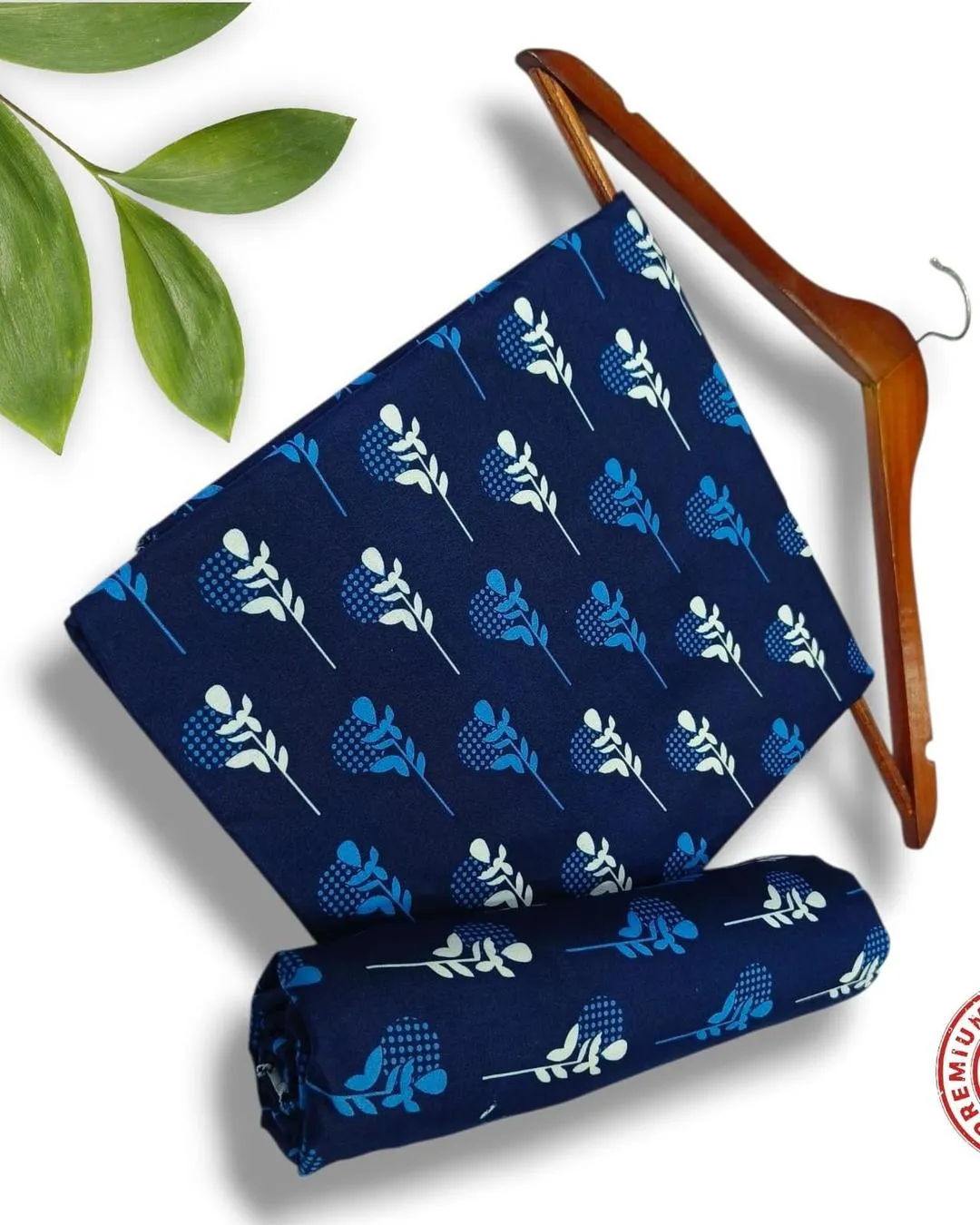 2 Pcs Women's Unstitched Printed Suit