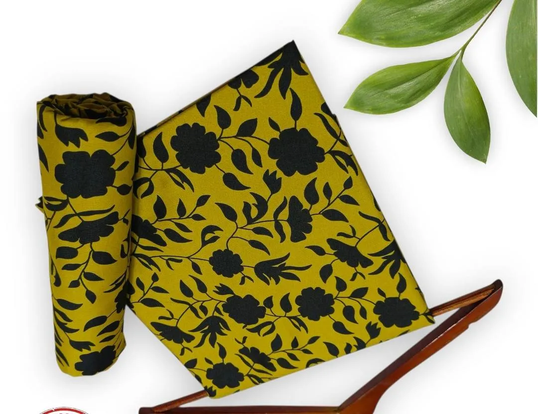 2 Pcs Women's Unstitched Printed Suit