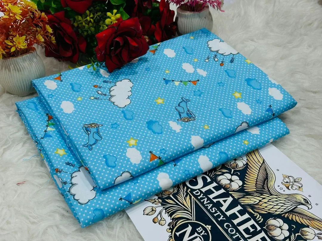 2 Pcs Women's Unstitched Printed Suit