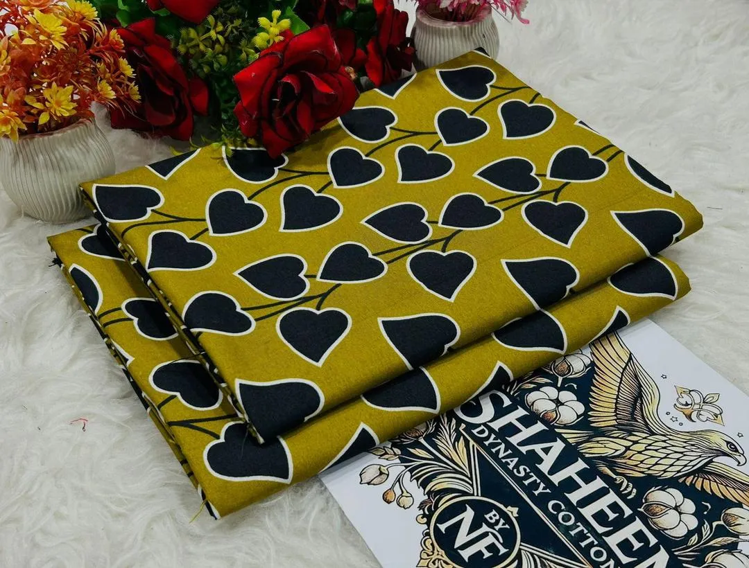 2 Pcs Women's Unstitched Printed Suit