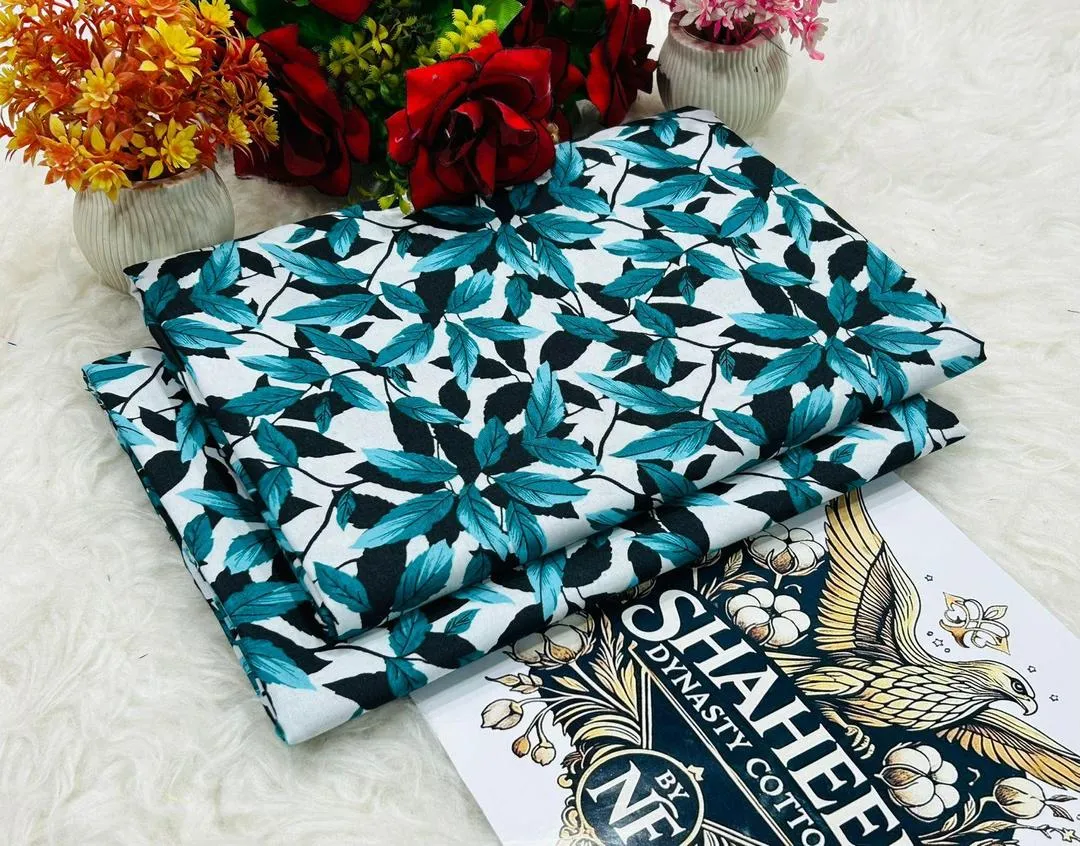 2 Pcs Women's Unstitched Printed Suit