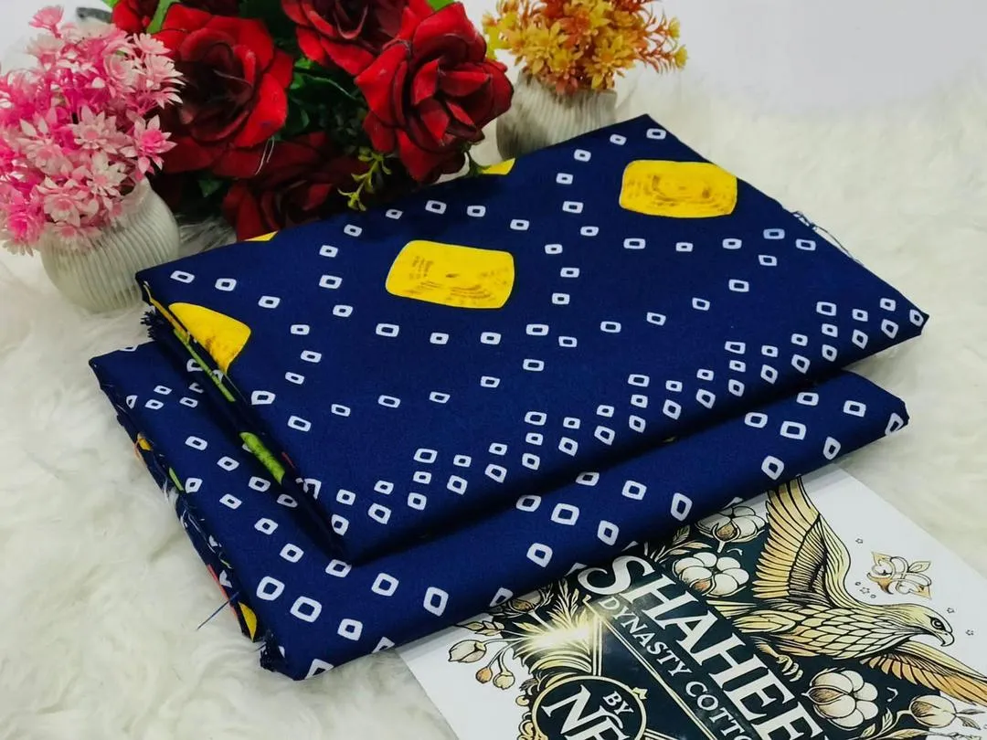 2 Pcs Women's Unstitched Printed Suit