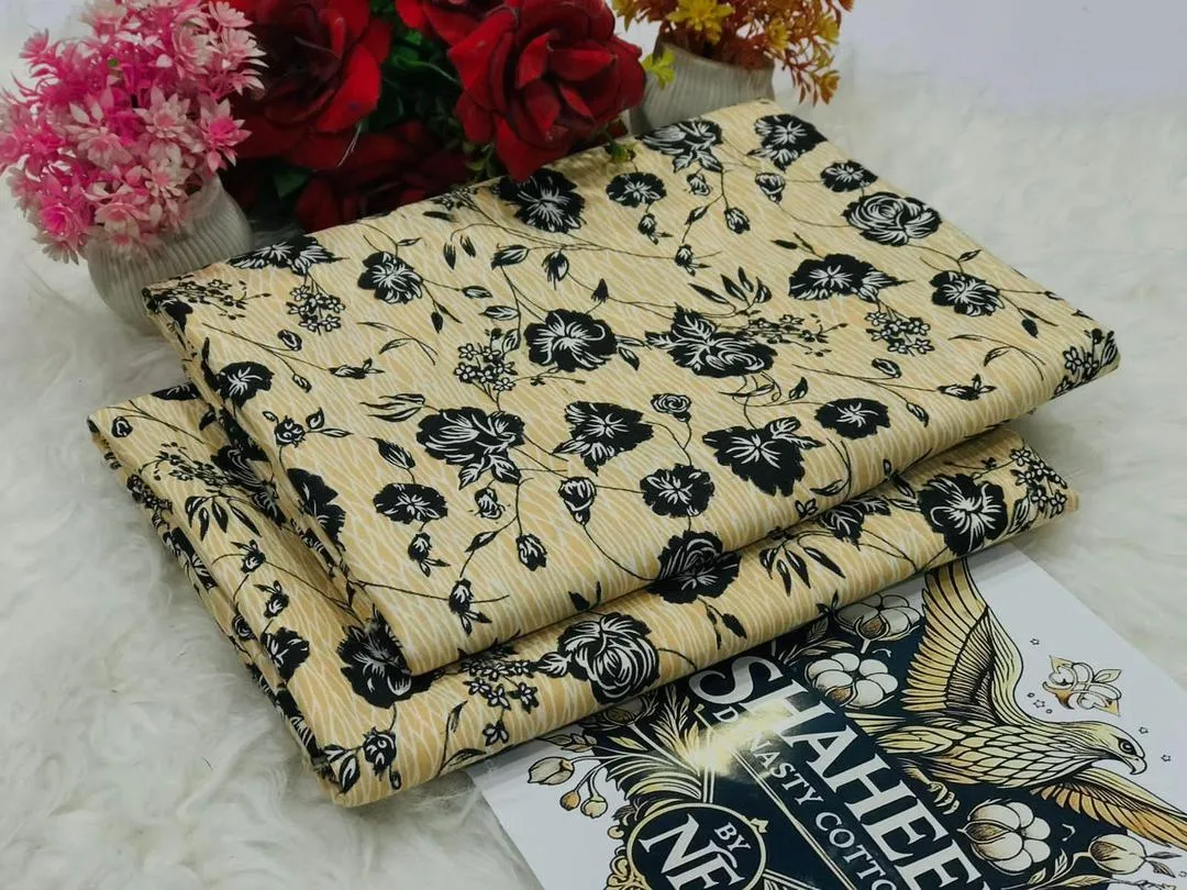 2 Pcs Women's Unstitched Printed Suit