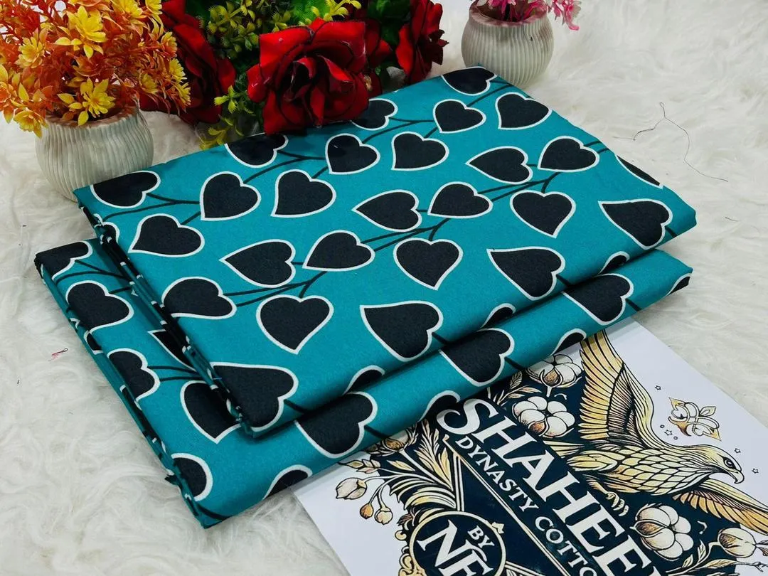 2 Pcs Women's Unstitched Printed Suit