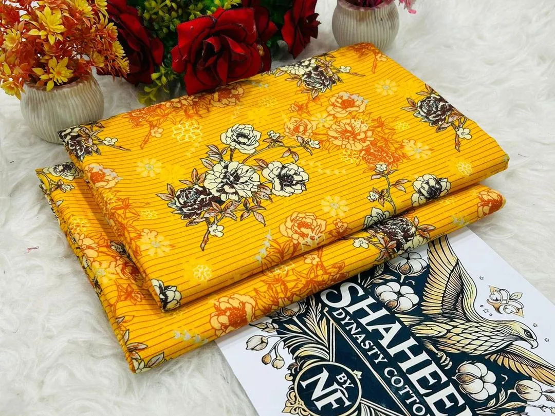 2 Pcs Women's Unstitched Printed Suit