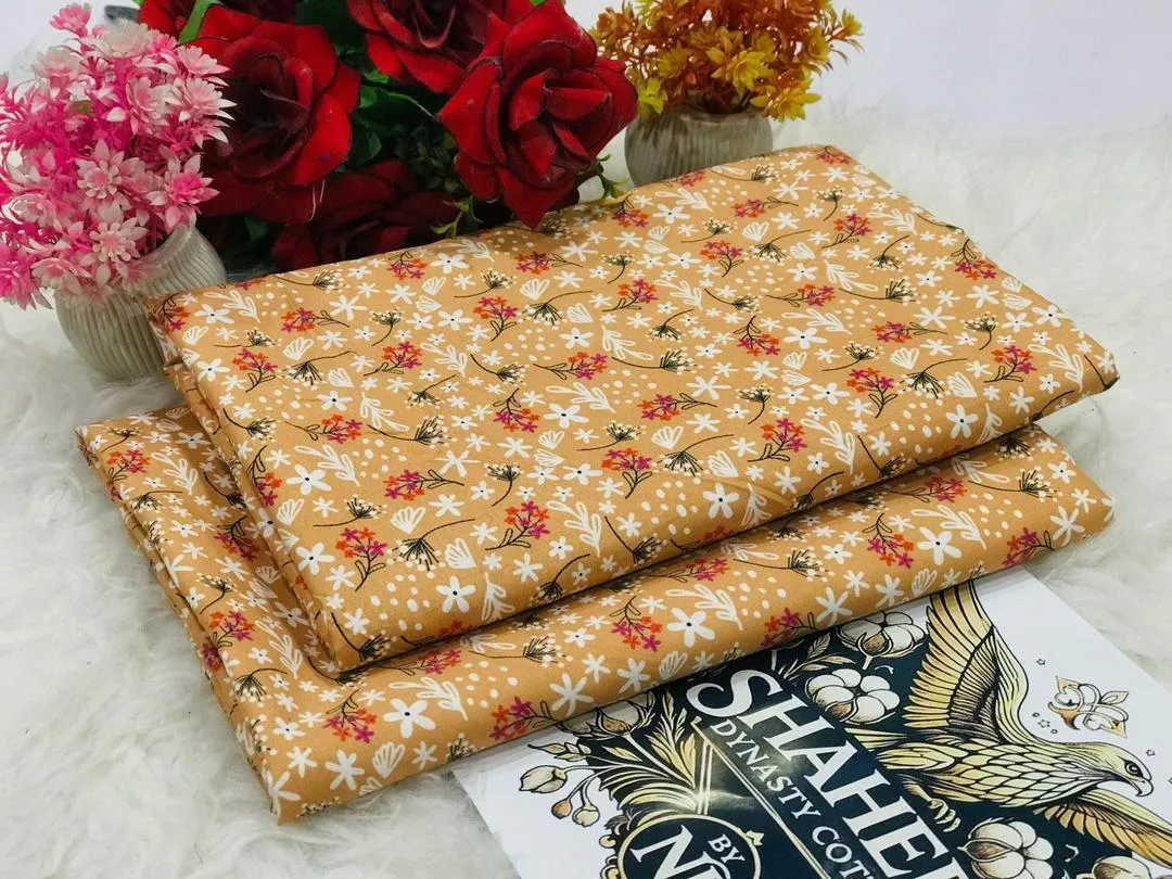 2 Pcs Women's Unstitched Printed Suit