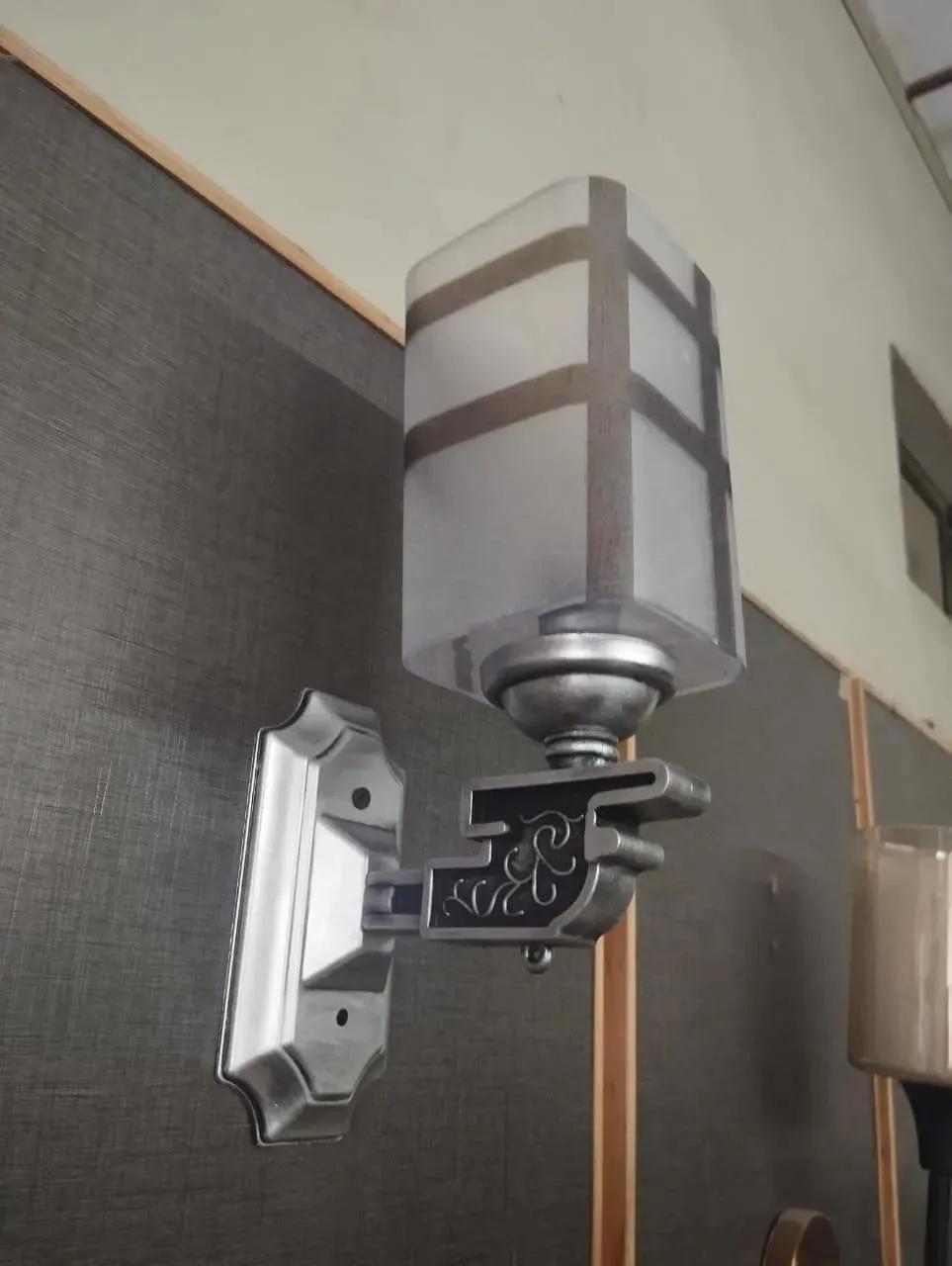 Wall-Mounted Lamp Grey ABS Plastic Modern Design