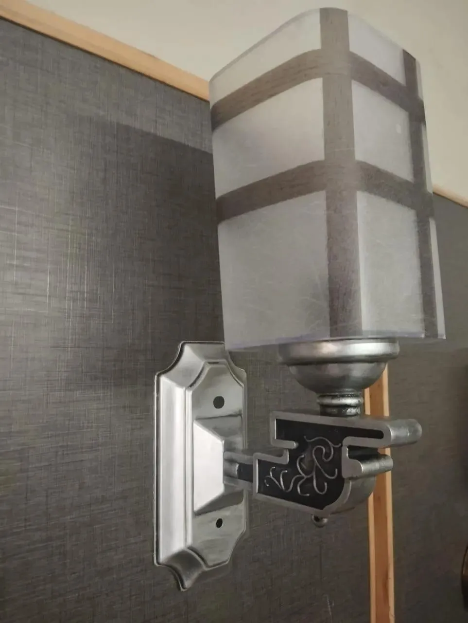 Wall-Mounted Lamp Grey ABS Plastic Modern Design