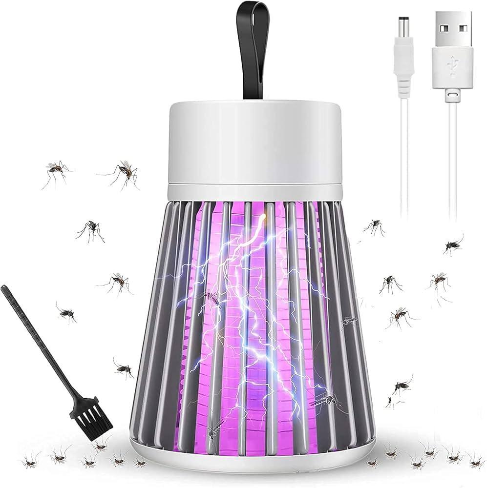 1 Pc White Mosquito Killer Lamp - Effective Insect Control for Your Home