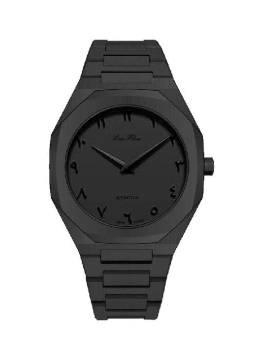 Men's Black Quartz Analogue Watch - 1 Pc