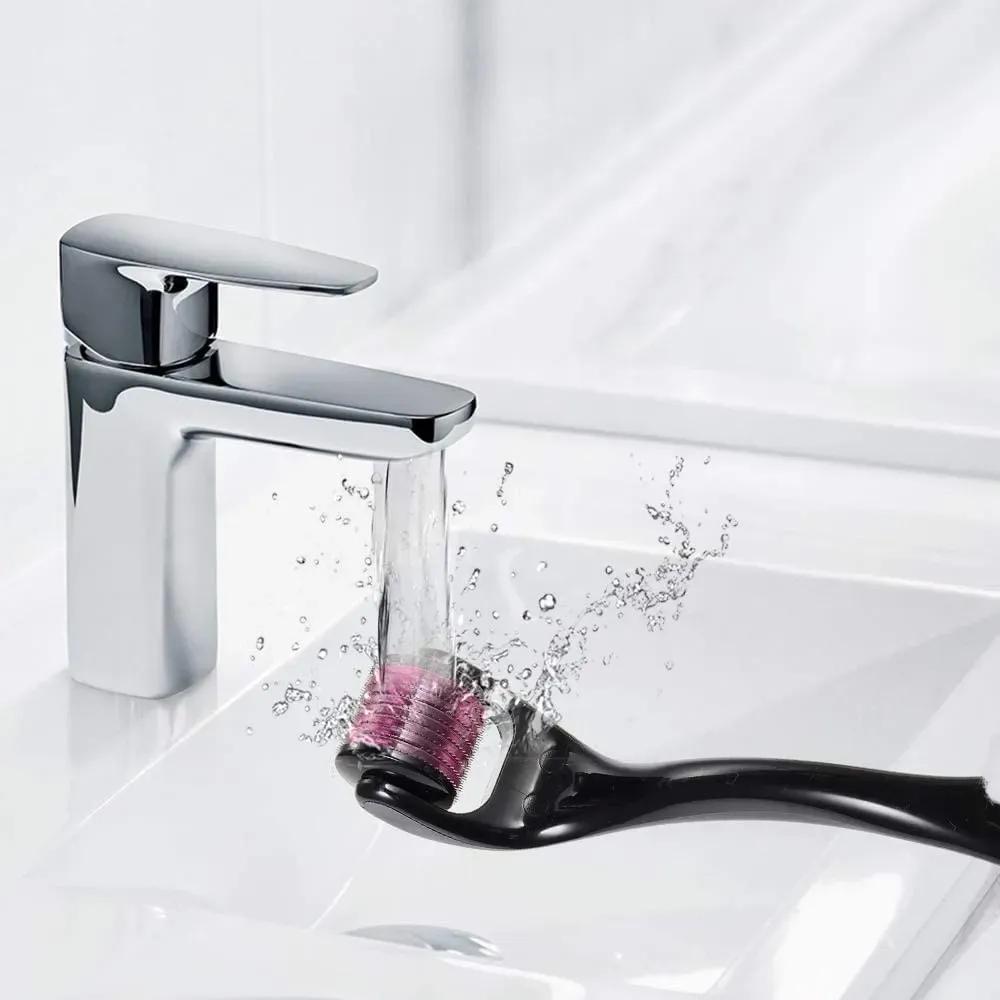 Easy-To-Clean Facial Derma Roller - 1 Piece for Radiant Skin Care