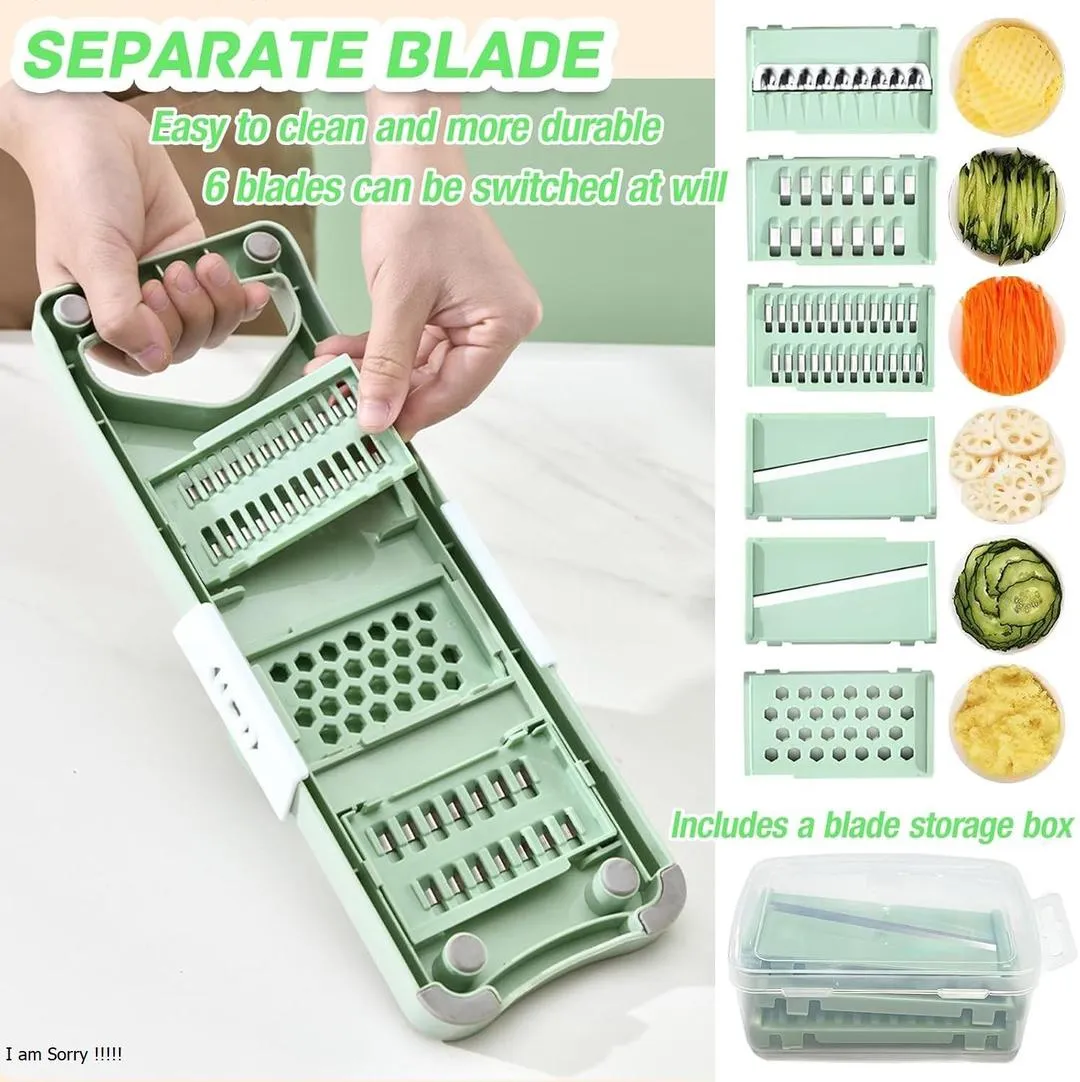 5 In 1 Vegetable Slicer - 1 Pc for Effortless Food Preparation