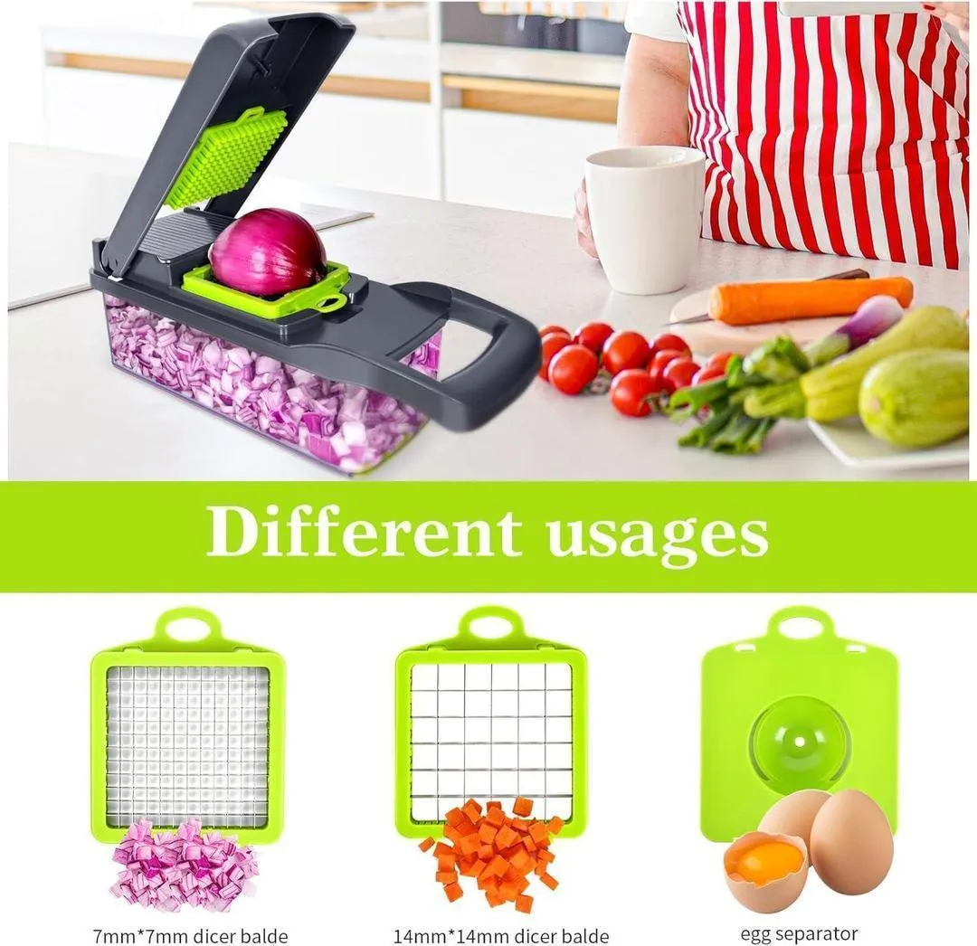 Versatile Vegetable Cutter - 1 Pc for Effortless Food Prep & Kitchen Organization