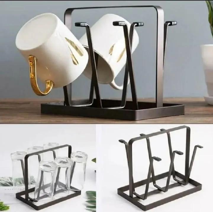 1 Pc Metal Glass Holder - Stylish and Functional Drinkware Accessory