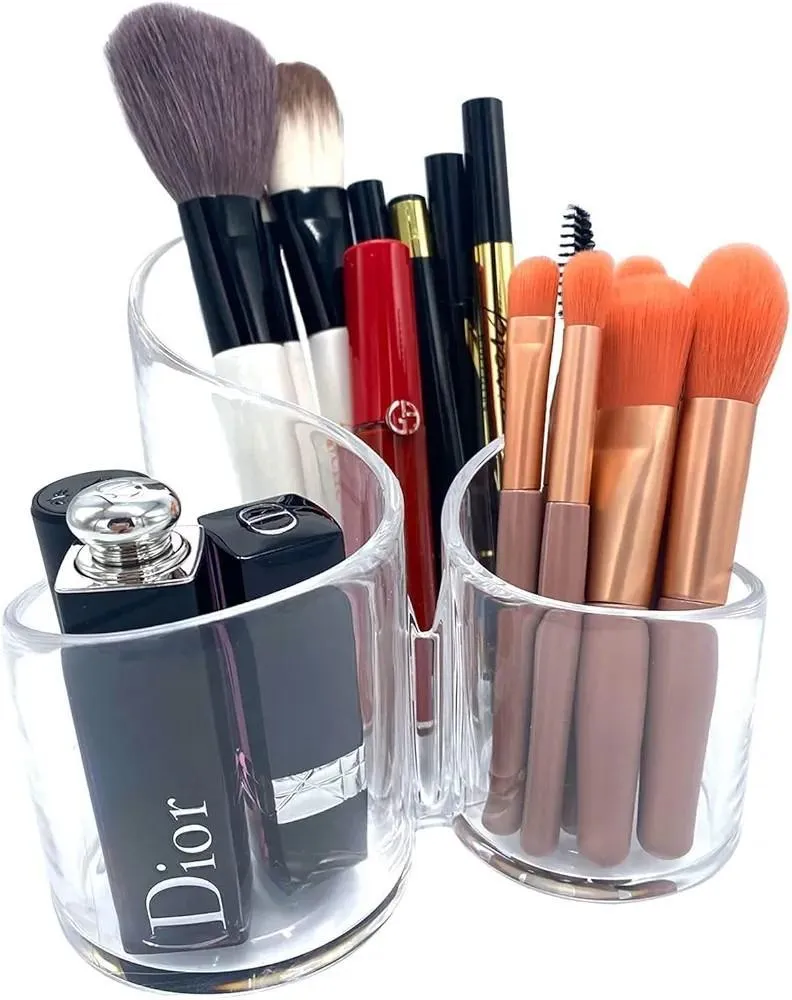 1 Pc White Plastic Organizer Jewellery Tray