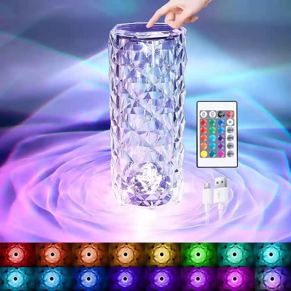 Rechargeable Multicolor Table Lamp For Stylish Illumination