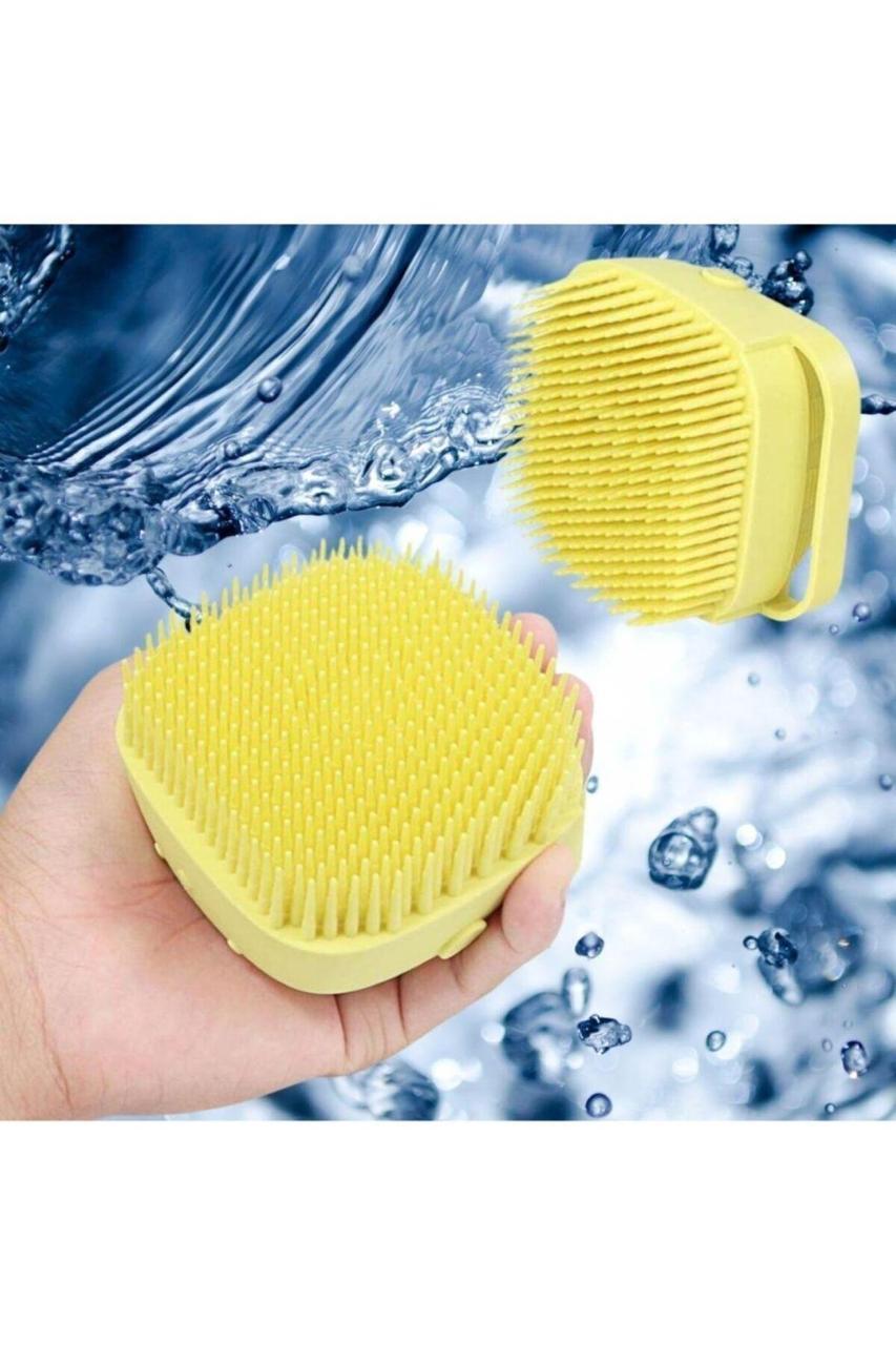 Durable Yellow Silicone Soap Dispenser - Easy To Clean & User-Friendly Design
