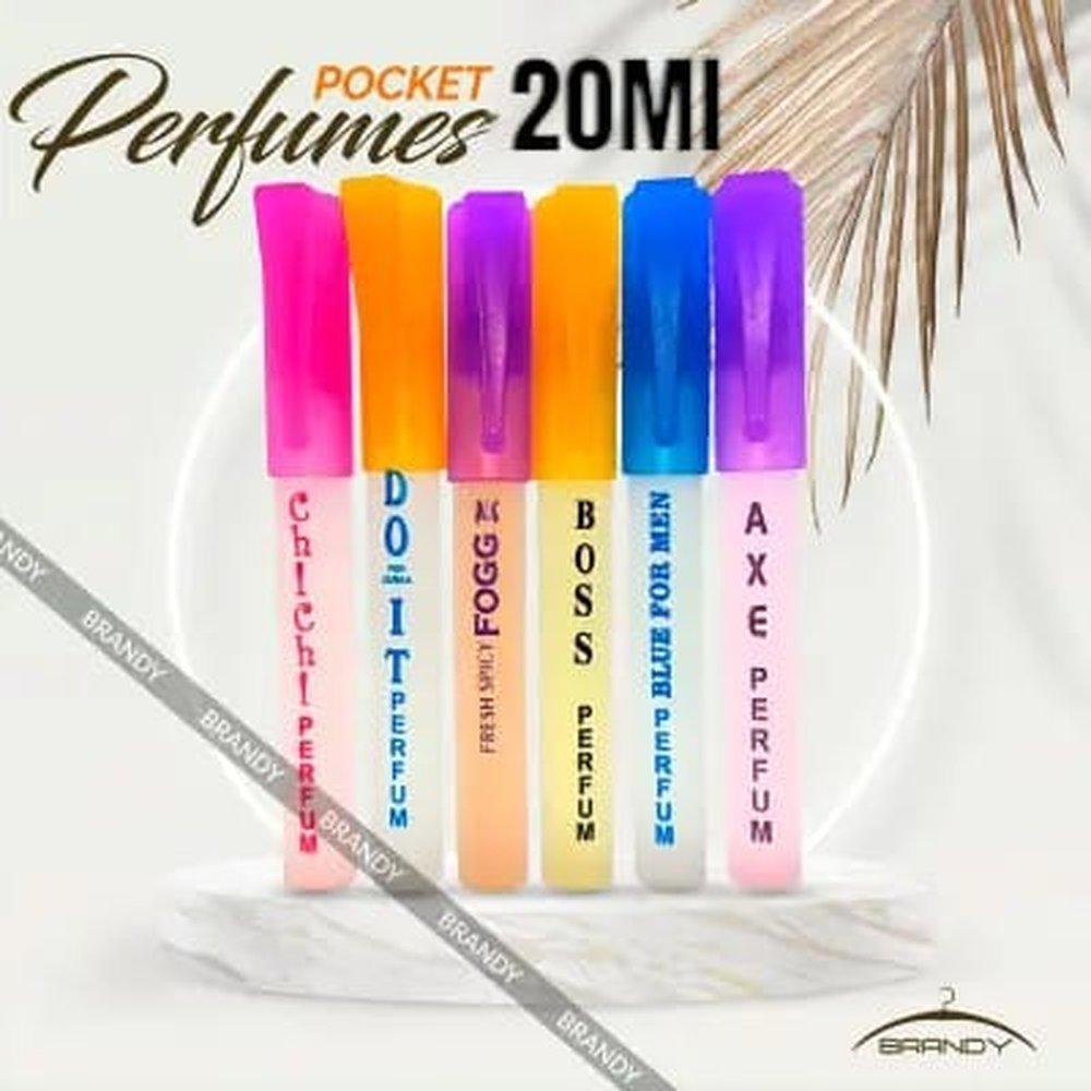 Unisex Pocket Perfume, Pack Of 6