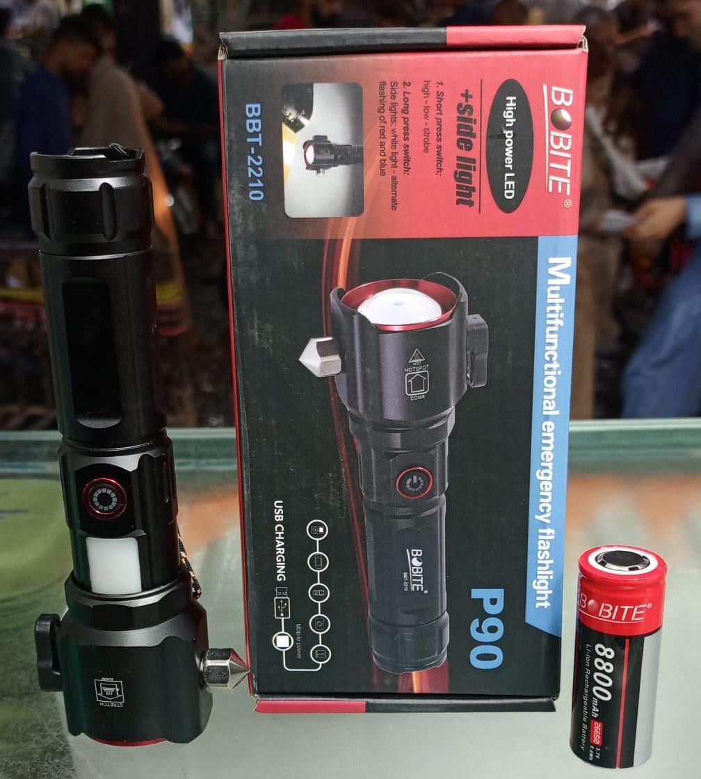 Rechargeable LED Search Light with Type-C Charging Port