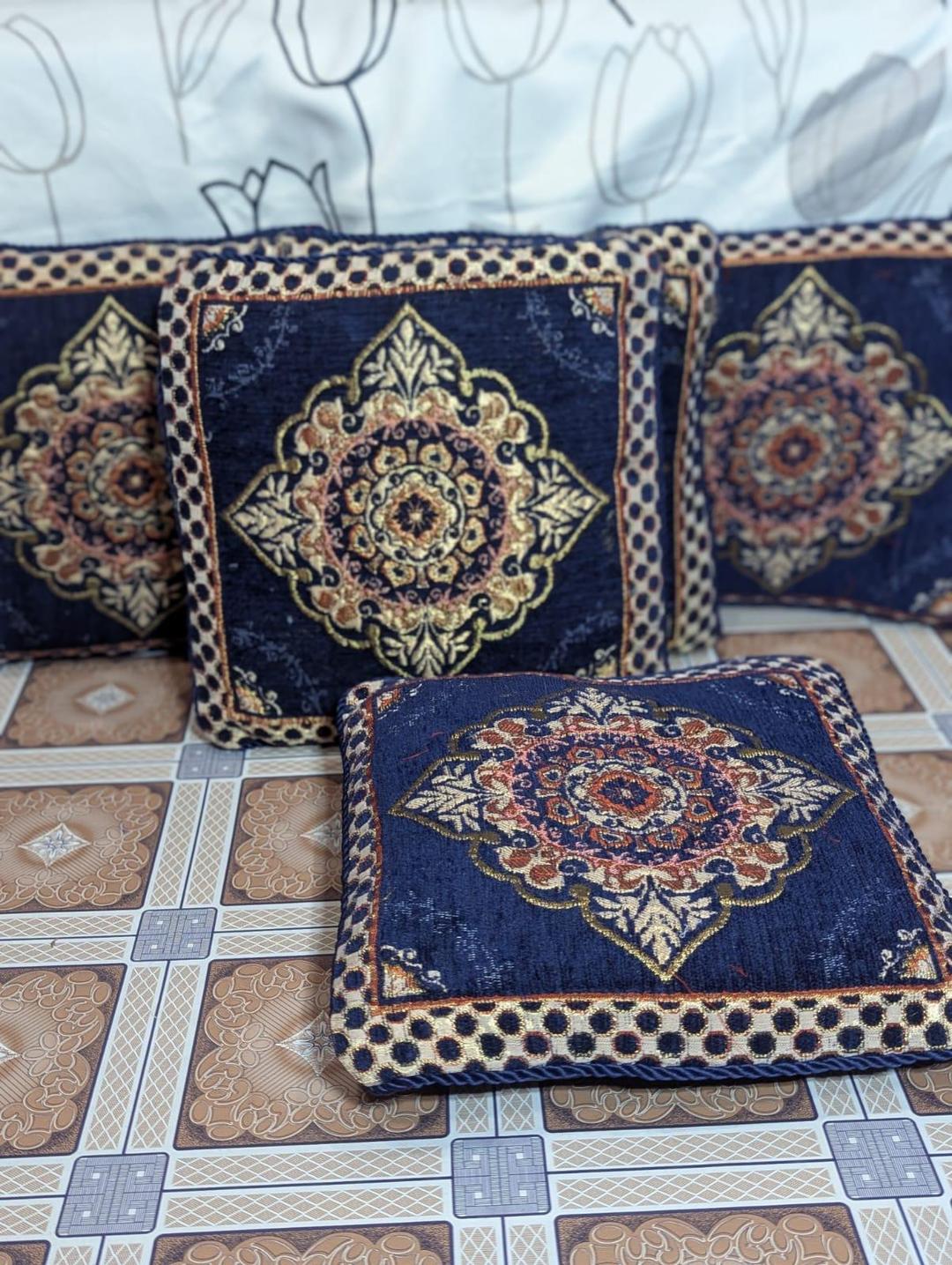 5 Pcs Velvet Jacquard Printed Cushion Cover