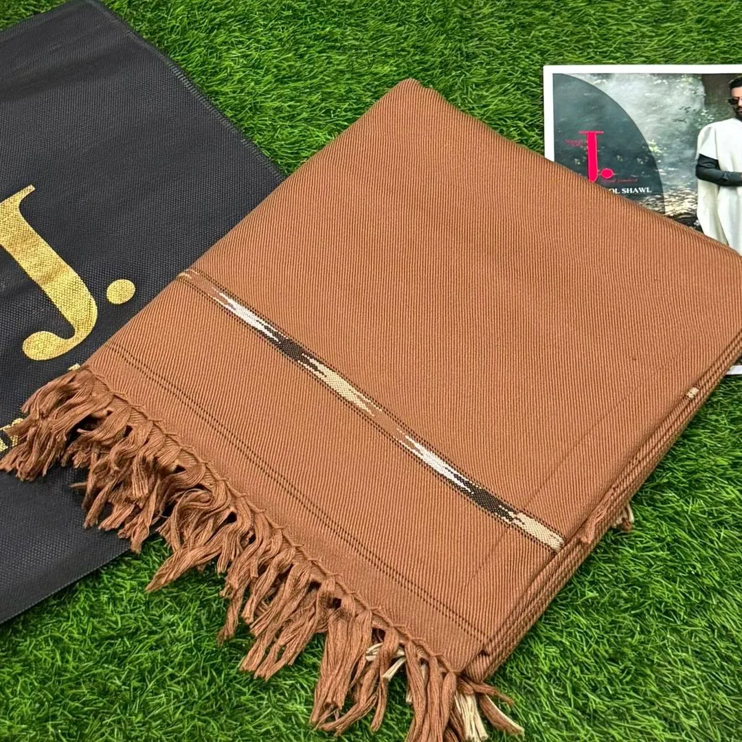 1 Pc Men's Wool Texture Shawl