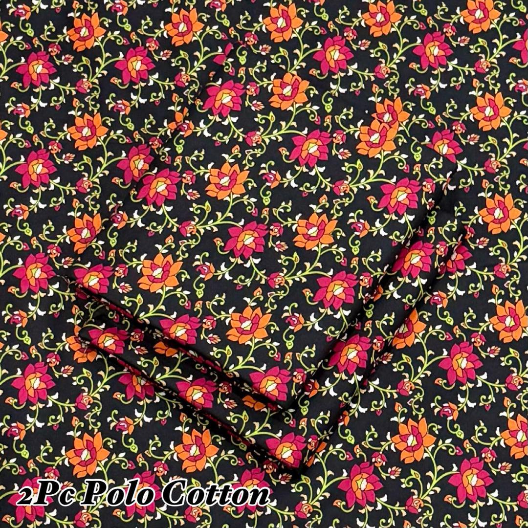 2 Pcs Women's Unstitched Printed Suit