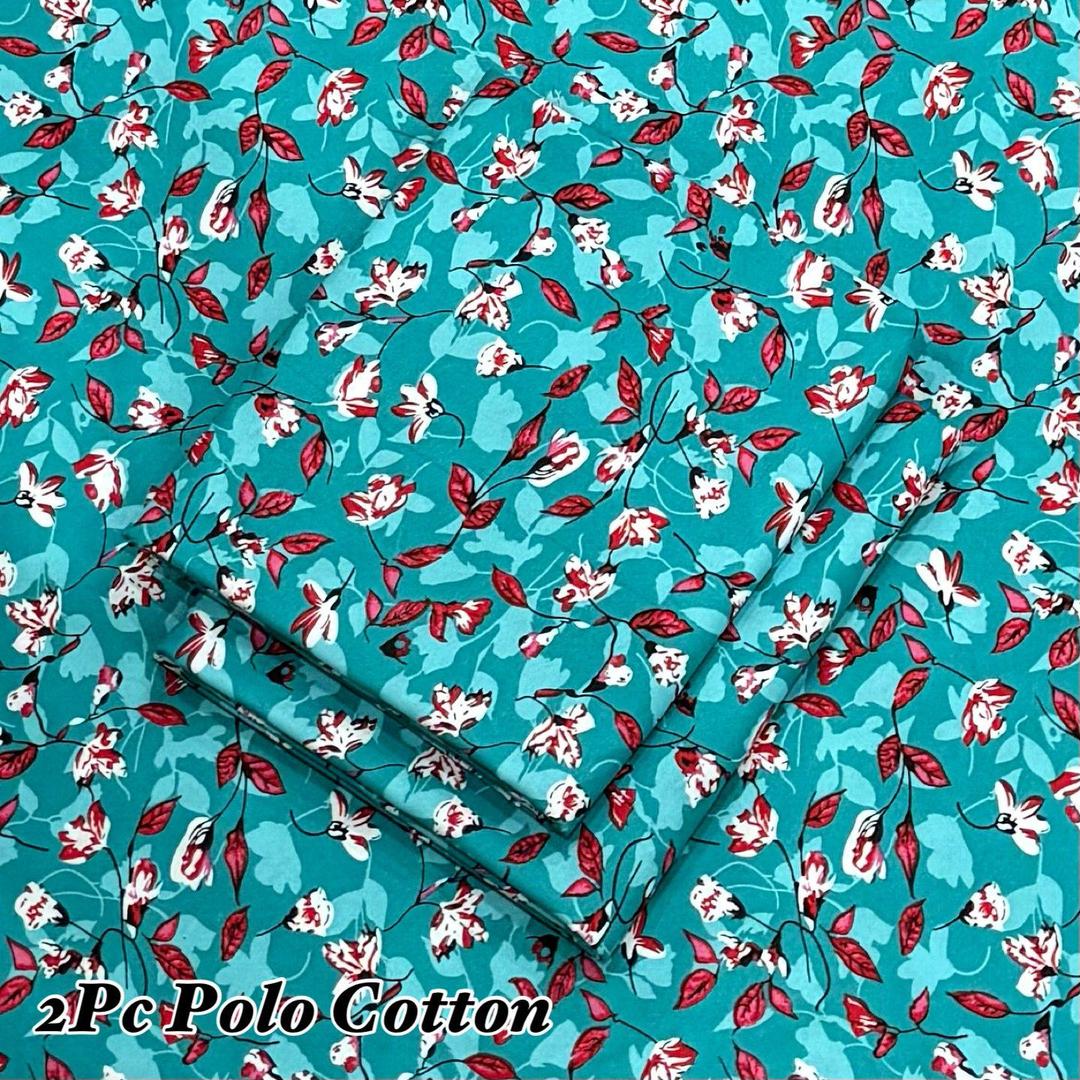 2 Pcs Women's Unstitched Printed Suit