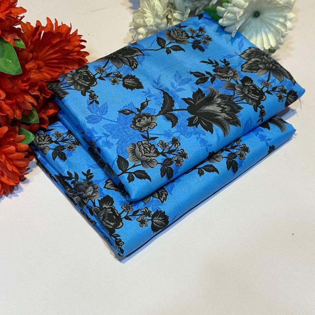 2 Pcs Women's Unstitched Printed Suit