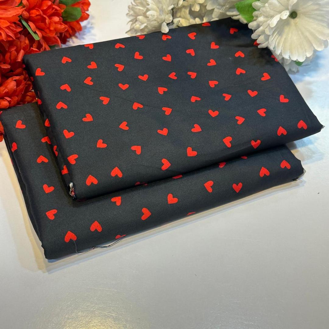 2 Pcs Women's Unstitched Printed Suit