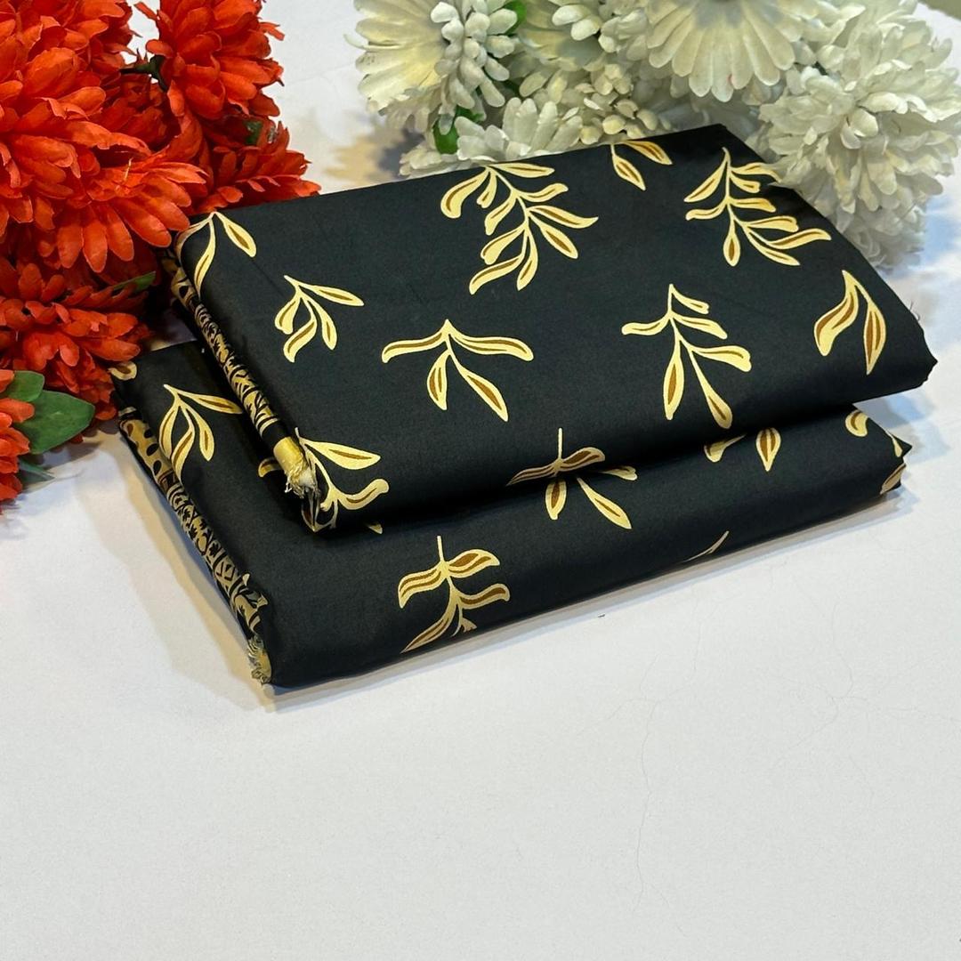 2 Pcs Women's Unstitched Printed Suit