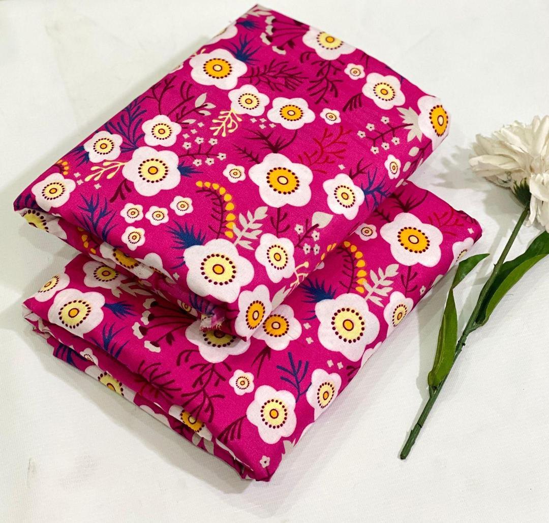 2 Pcs Women's Unstitched Printed Suit