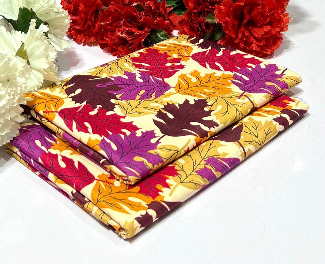 2 Pcs Women's Unstitched Printed Suit