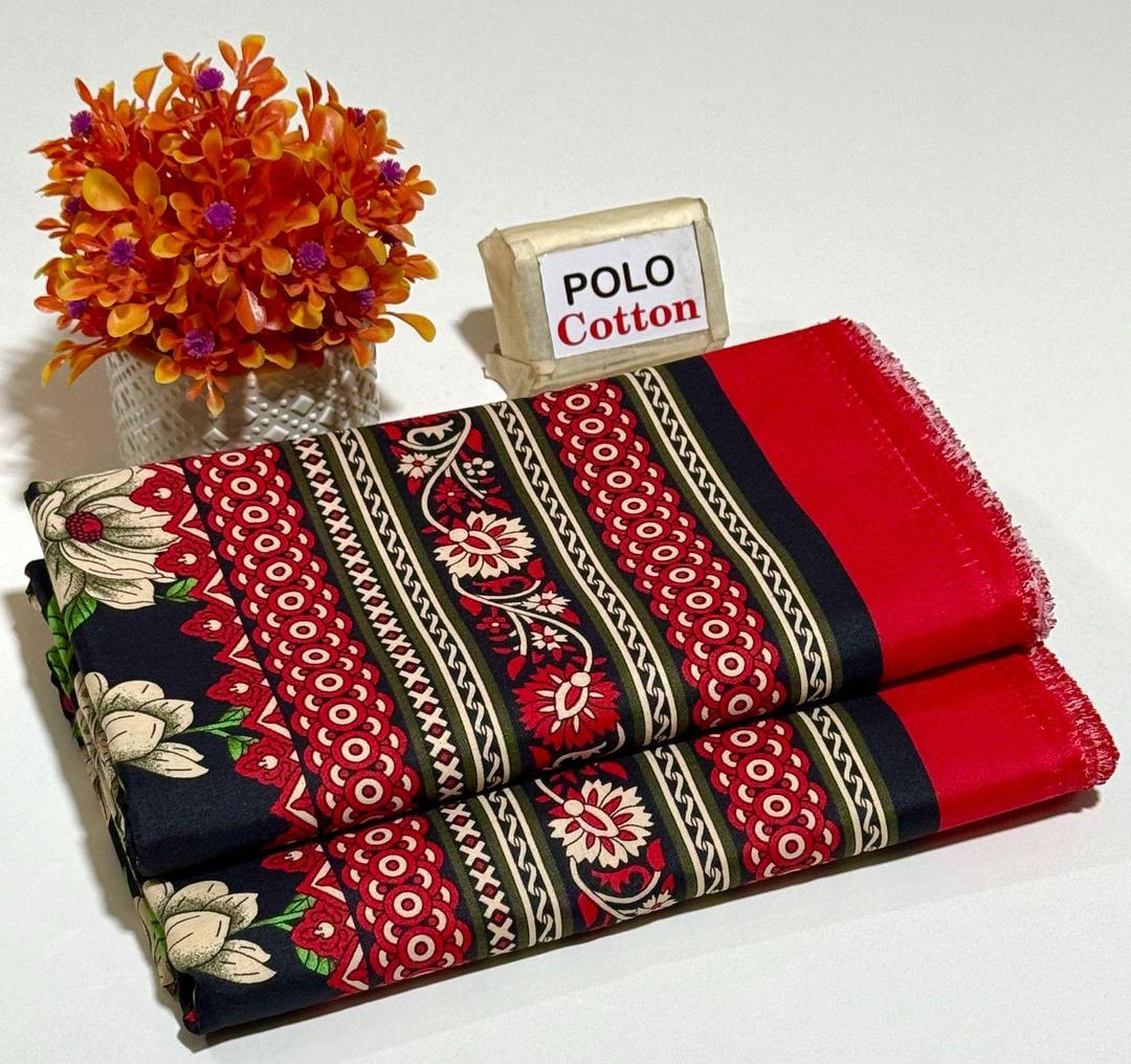 2 Pcs Women's Unstitched Printed Suit