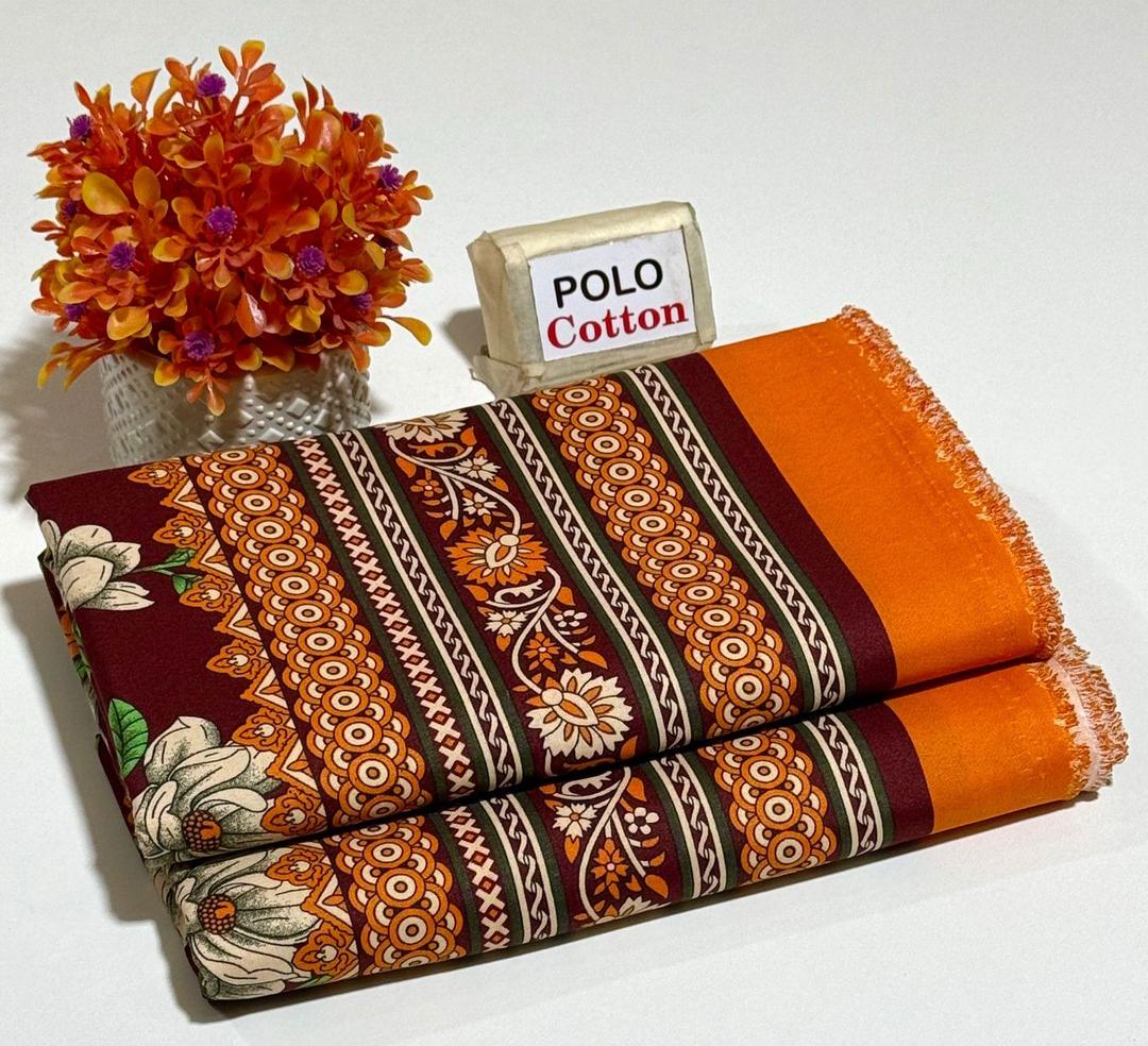 2 Pcs Women's Unstitched Printed Suit