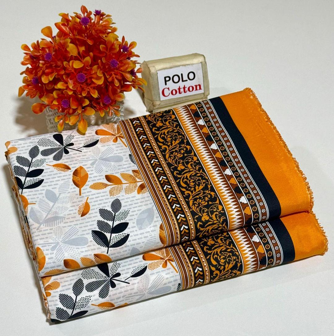 2 Pcs Women's Unstitched Printed Suit