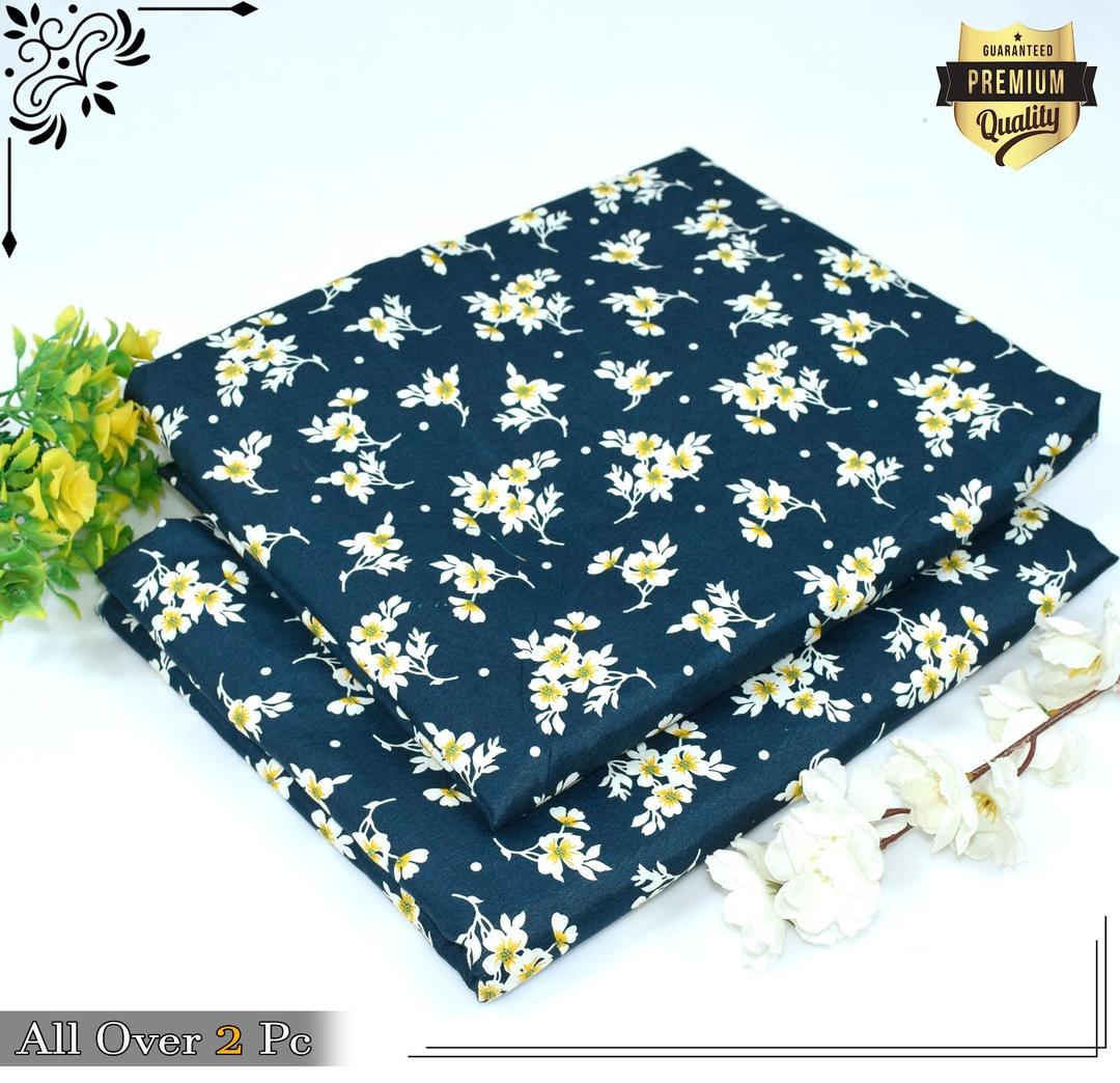 2 Pcs Women's Unstitched Printed Suit